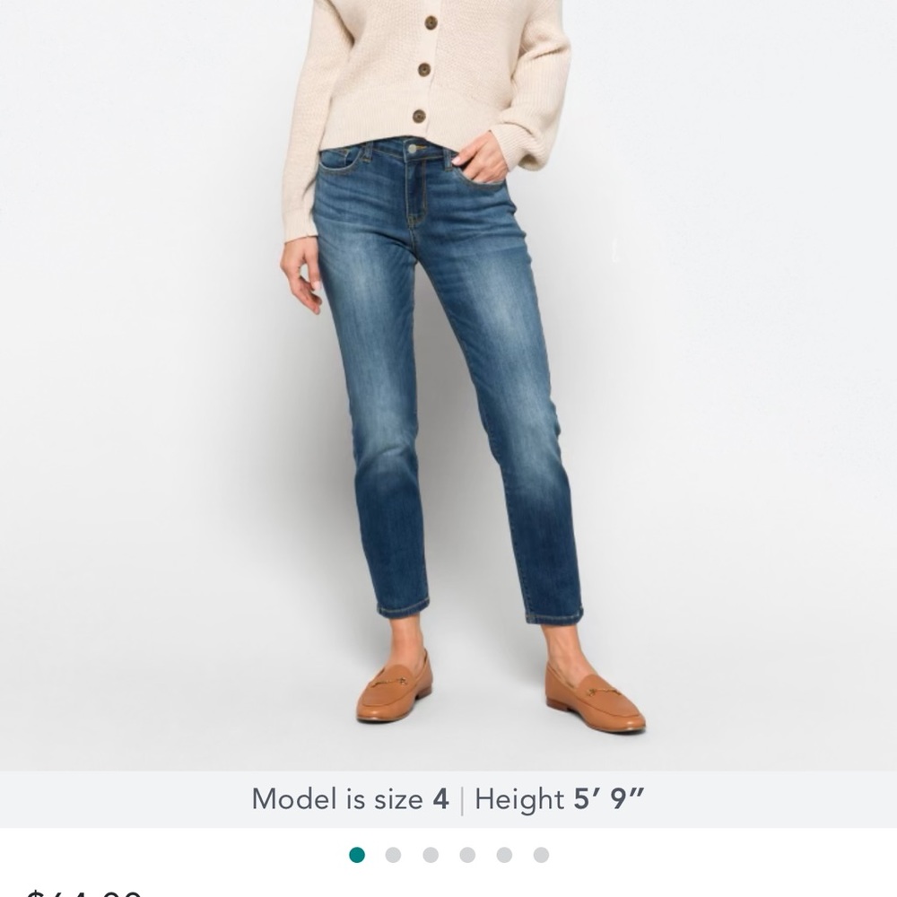 Judy Blue midrise girlfriend jeans - size 14 women's